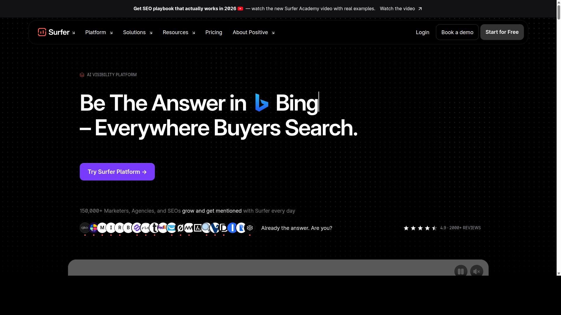 Surfer SEO website
