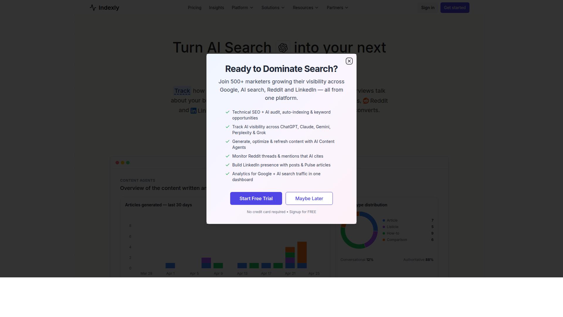Indexly website