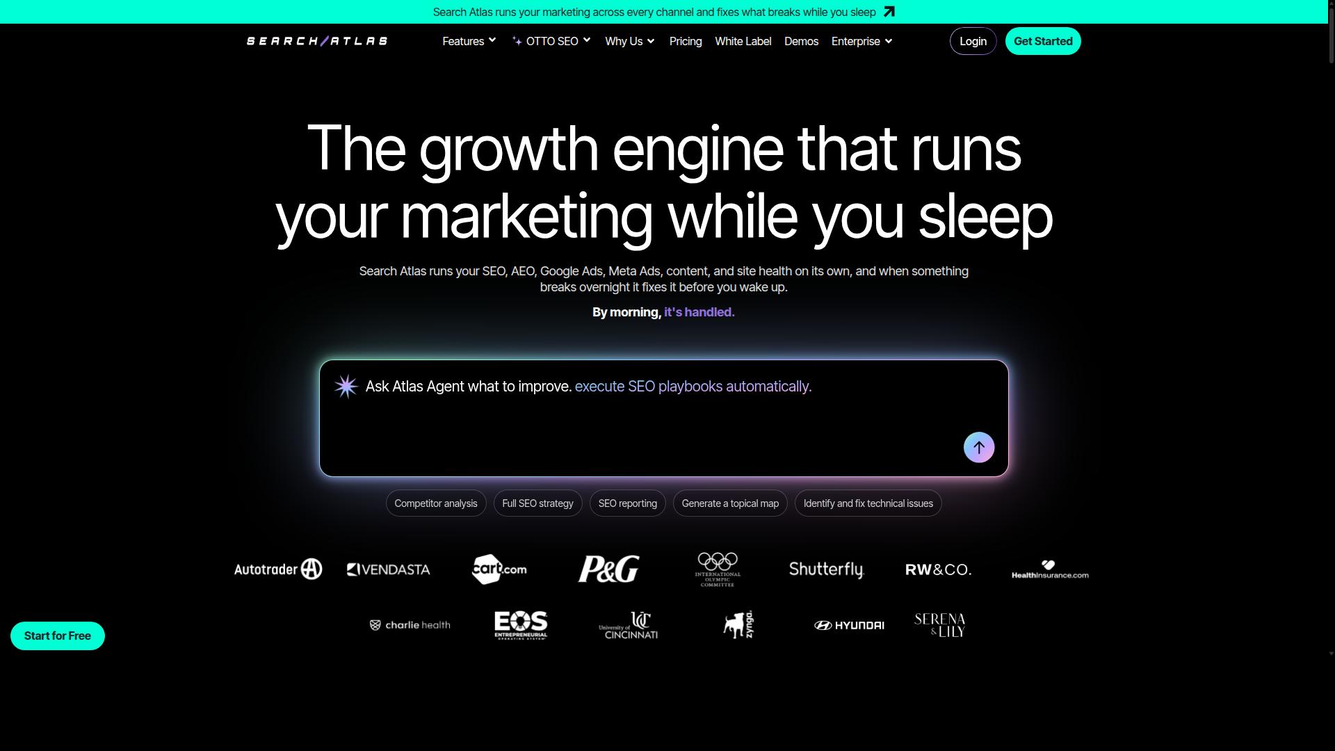 Search Atlas website